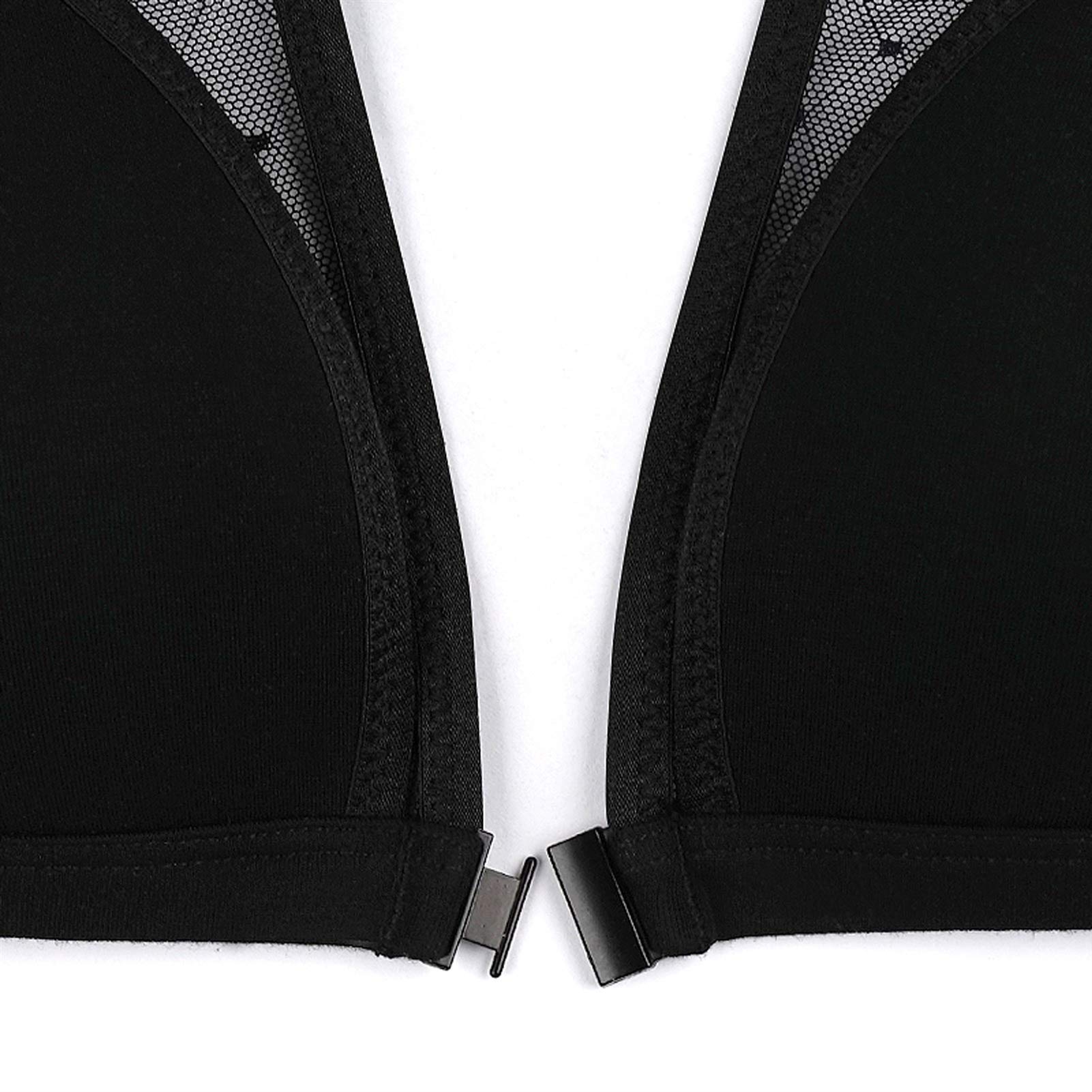 Bralette triángulo para mujer, sujetador y bragas sexys sin alambre, 2 piezas, soporte cómodo para cuello en V profundo (color rosa, tamaño: 80 C)