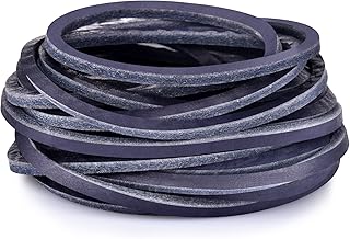 TeeLiy 3mm Flat Genuine Leather Cord, Leather Lace Strip Cord Braiding String for Jewelry Making, Leather Shoe Lace, Arts & Crafts (Blue_5 Yards)