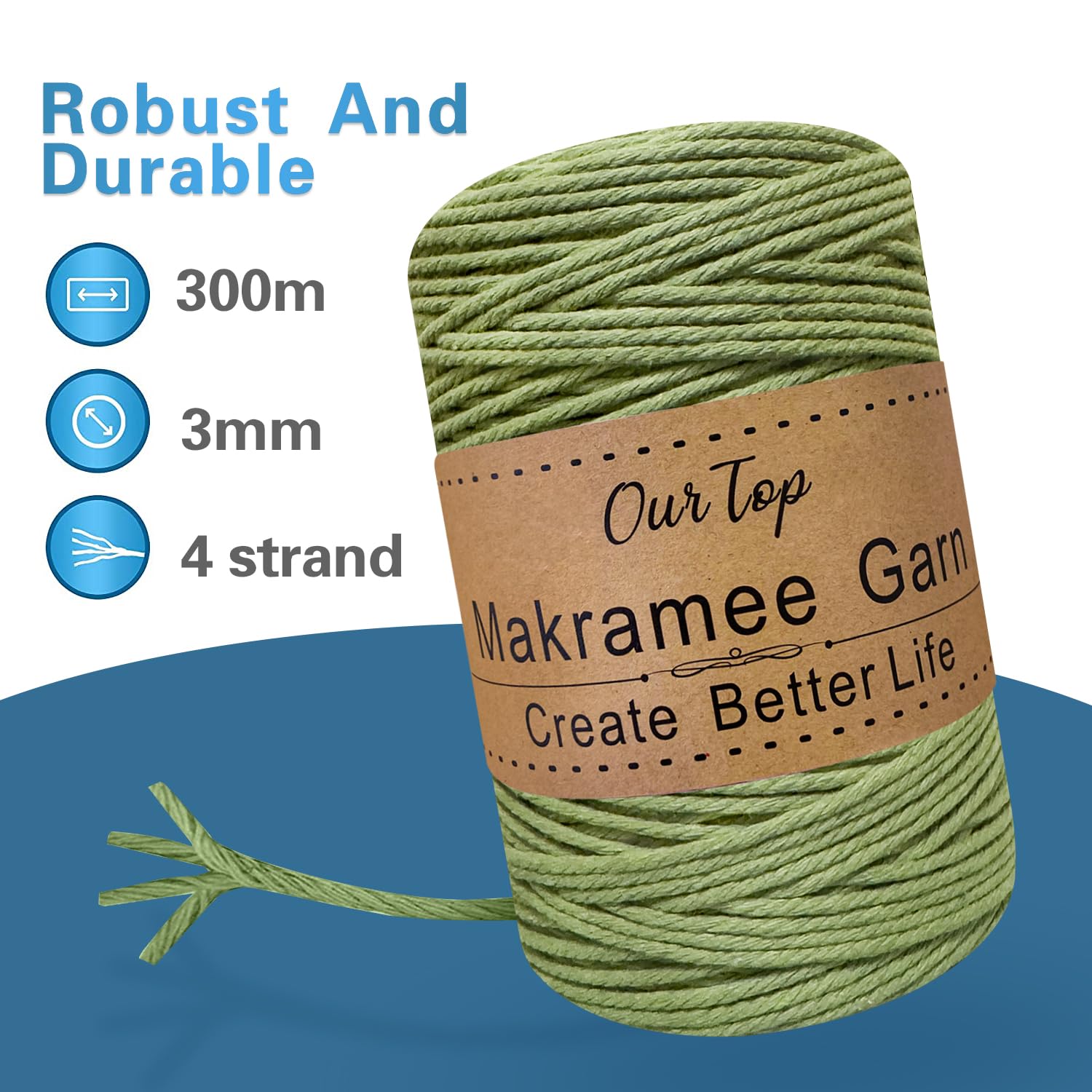 OurTop Premium Macrame Cord - Image 3