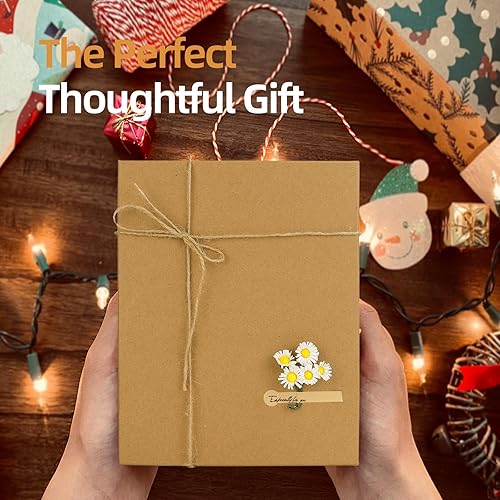 Miniatura 8 de Vienrose Kit de álbum de fotos de bricolaje con bolígrafos, cintas y calcomanías, 60 páginas, tapa dura de 8.5 x 11 pulgadas, 3 anillos, papel negro