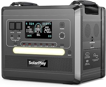 Amazon.co.jp: SolarPlay ポータブル電源 2160Wh 2400W 1.5時間急速