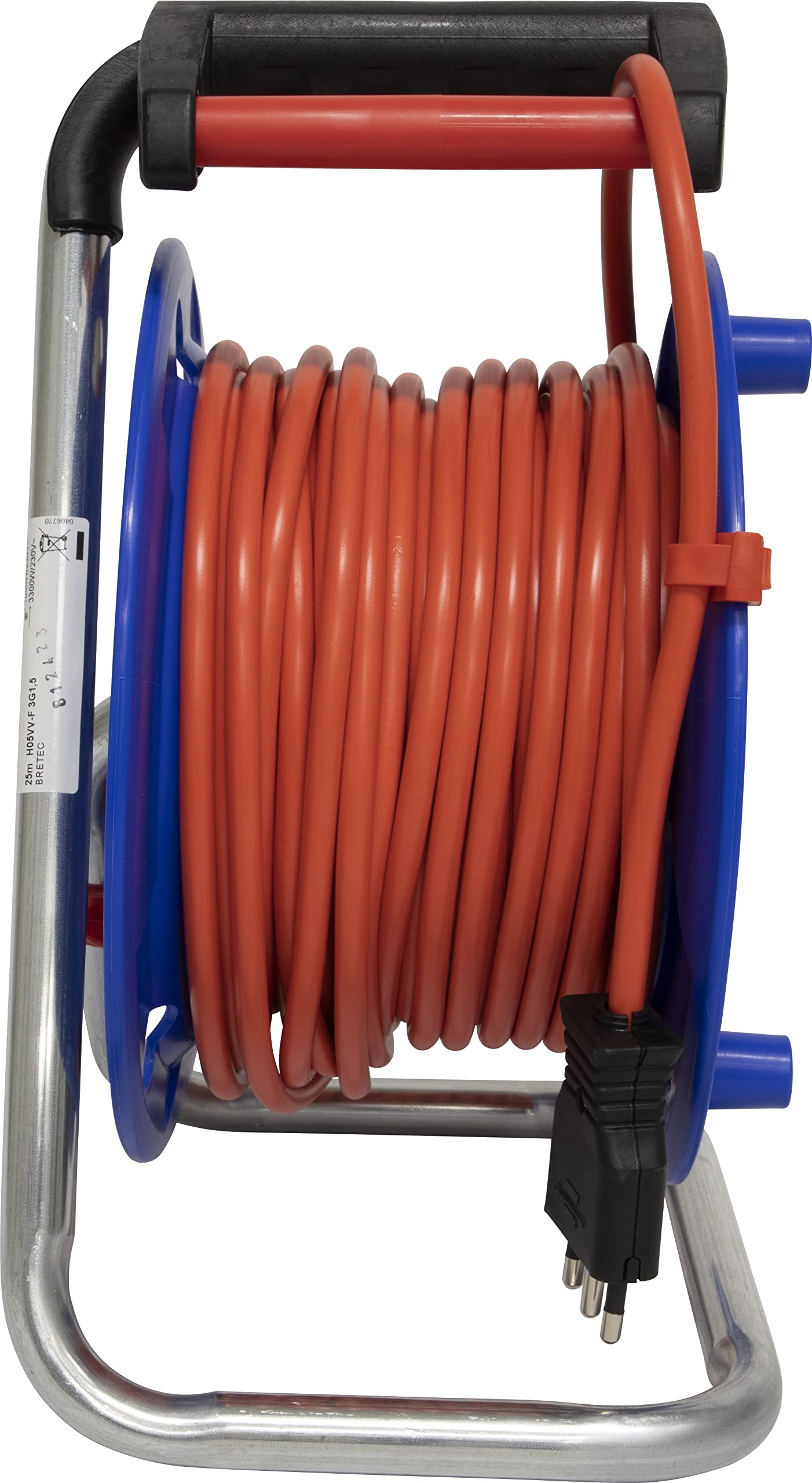 Desiretech Avvolgicavo Portatile Da 25 Mt Con 4 Prese E Protezione Termica