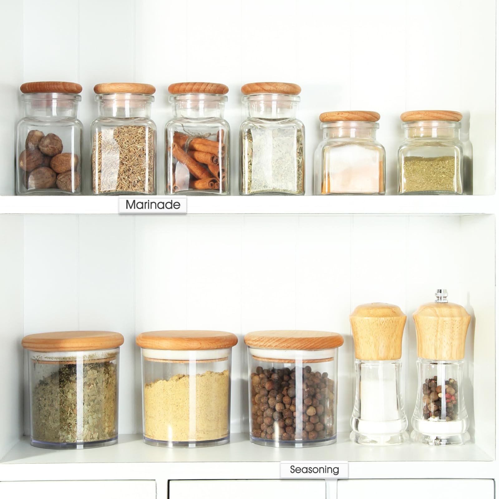 Meanplan Lot De 200 Porte-étiquettes Auto-adhésifs Transparents De 7,6 X 2,5 Cm En Plastique Pour étagère D'index Pour Supermarché, Bibliothèque, Cuisine, Bibliothèque, Boîte Aux Lettres, Armoire De