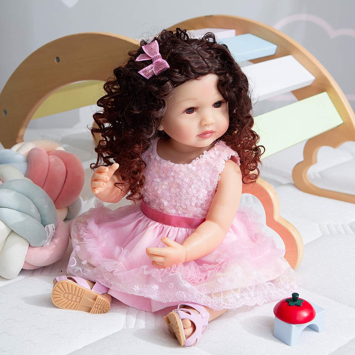 70% Off Everything Zero Pam Realistic 22 inch 55 cm Alive Reborn Baby Doll Lifelike Caucasian Child Handmade Full Body Soft Vinyl Doll Anatomically Correct Toddler Girl Doll