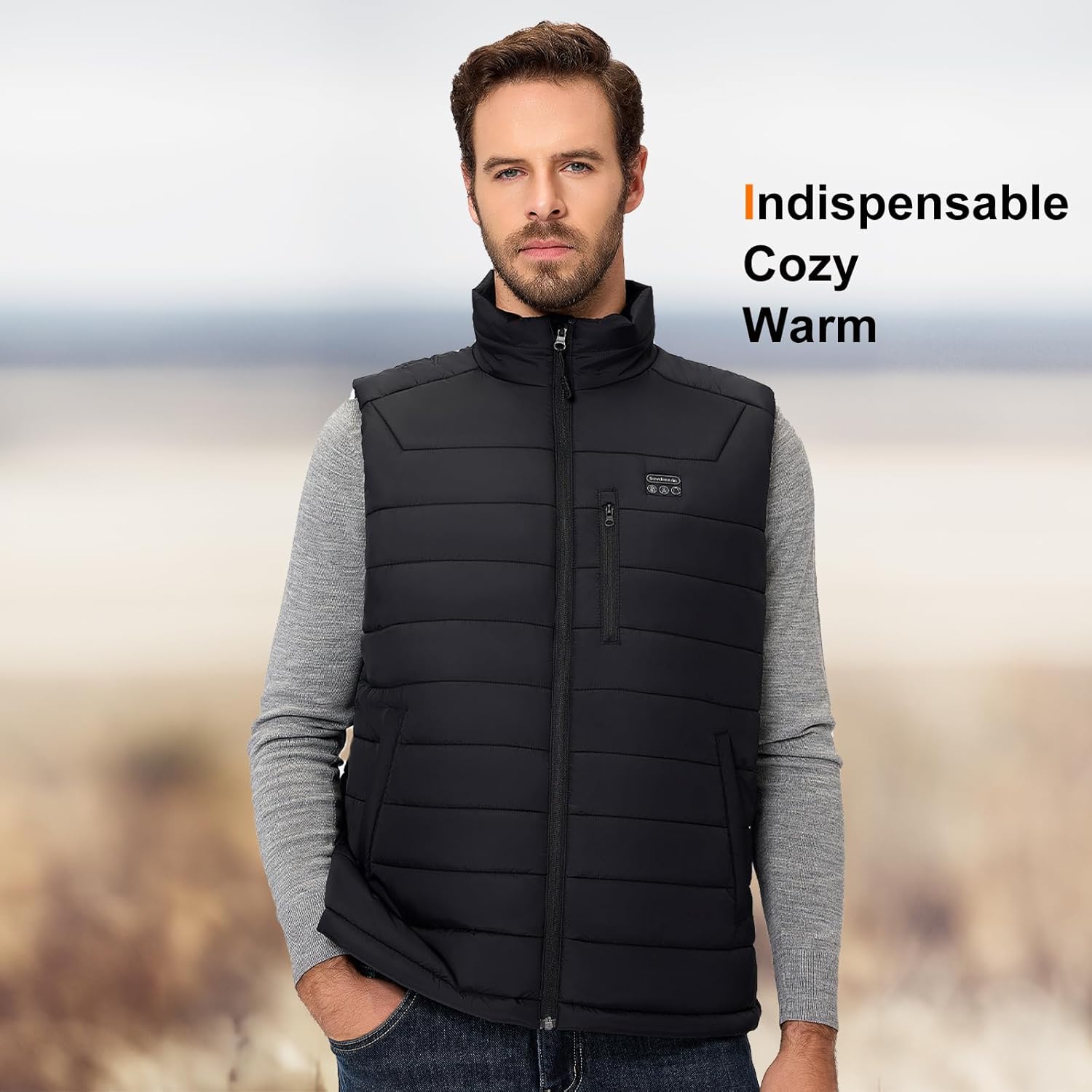 Men’s Heated Vest with Battery Pack Included 16000mAh 7.4V, Warming Heated Vest for Men, Electric Heating Vests for Cycling - Image 8