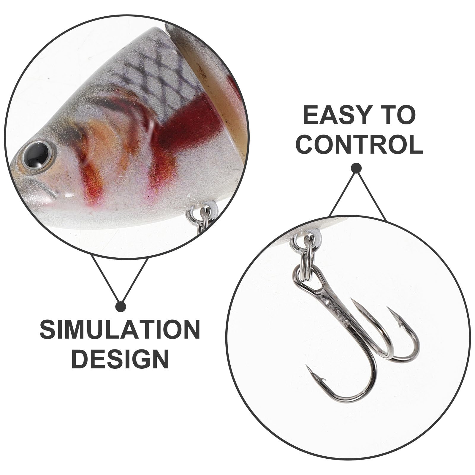 10 Señuelos Biónicos 3D para Natación: Cebos Artificiales Multiarticulados Realistas de 10 Cm/3,9 Pulgadas para Pesca en El Mar de Trucha Y Lubina, con Curricán Simulado.