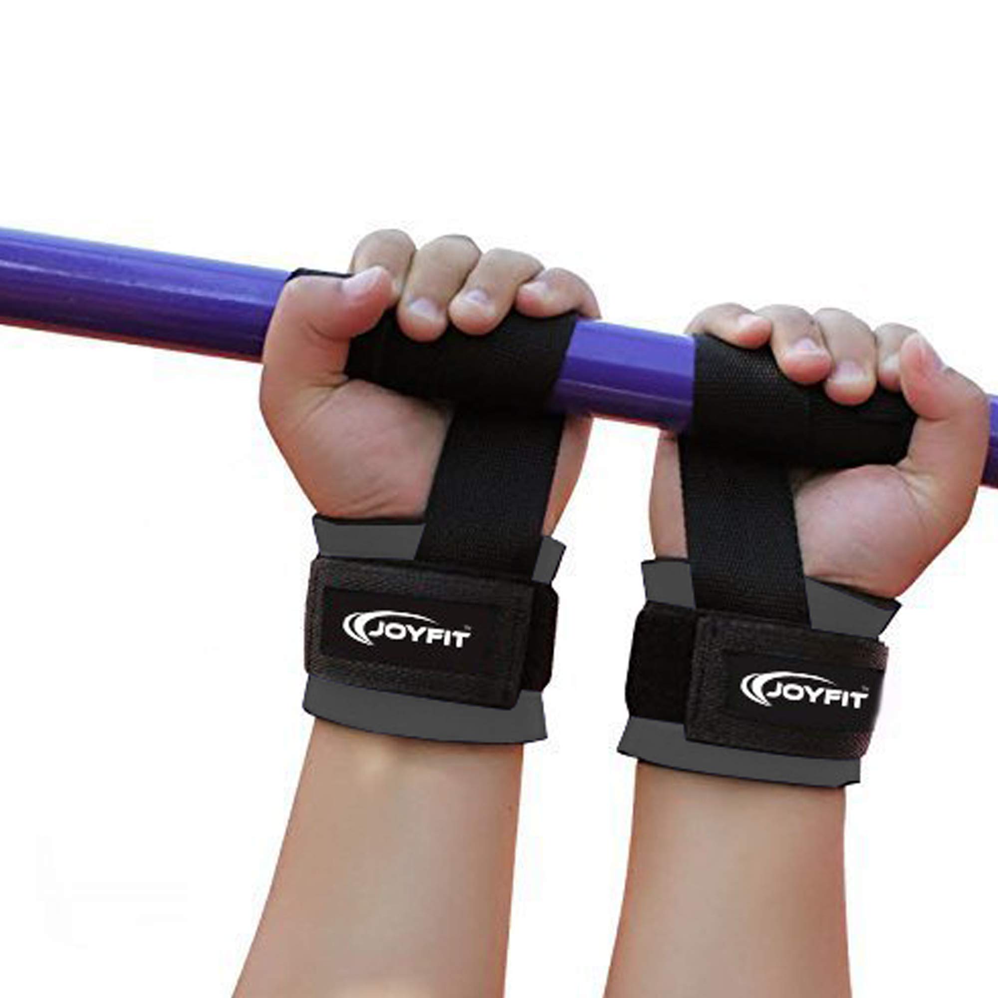 JoyFit Weight Lifting Straps- with Neoprene Padding, Wrist Support for Heavy Weightlifting, Crossfit, Bodybuilding, MMA, Powerlifting, Strength Training, Suited for Both Men and Women (Pair) (Grey) (B07WNQBQ2G) Amazon Price History, Amazon Price Tracker