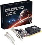 Glorto GeForce GT 210 1024 MB DDR3 Carte graphique à profil bas, PCI Expression 1.0 x16, Niveau d'entrée GPU pour PC, SFF et HTPC (HDMI/VGA)