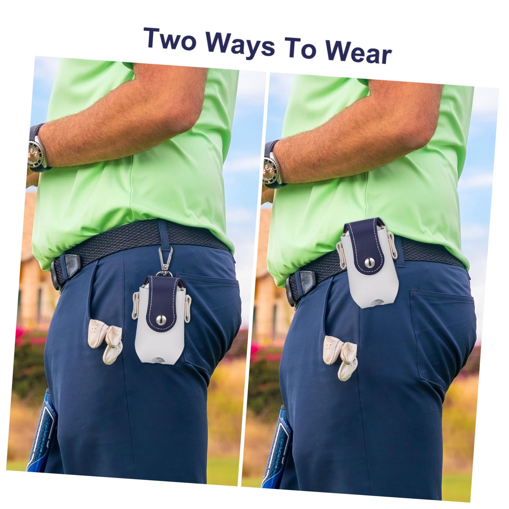 Toyvian Golfs Ball Halter Taillentasche Praktische Golf Tee Aufbewahrung Strapazierfähiger Golfball Organizer Für Männer Und Frauen Blau Für Golfspiel