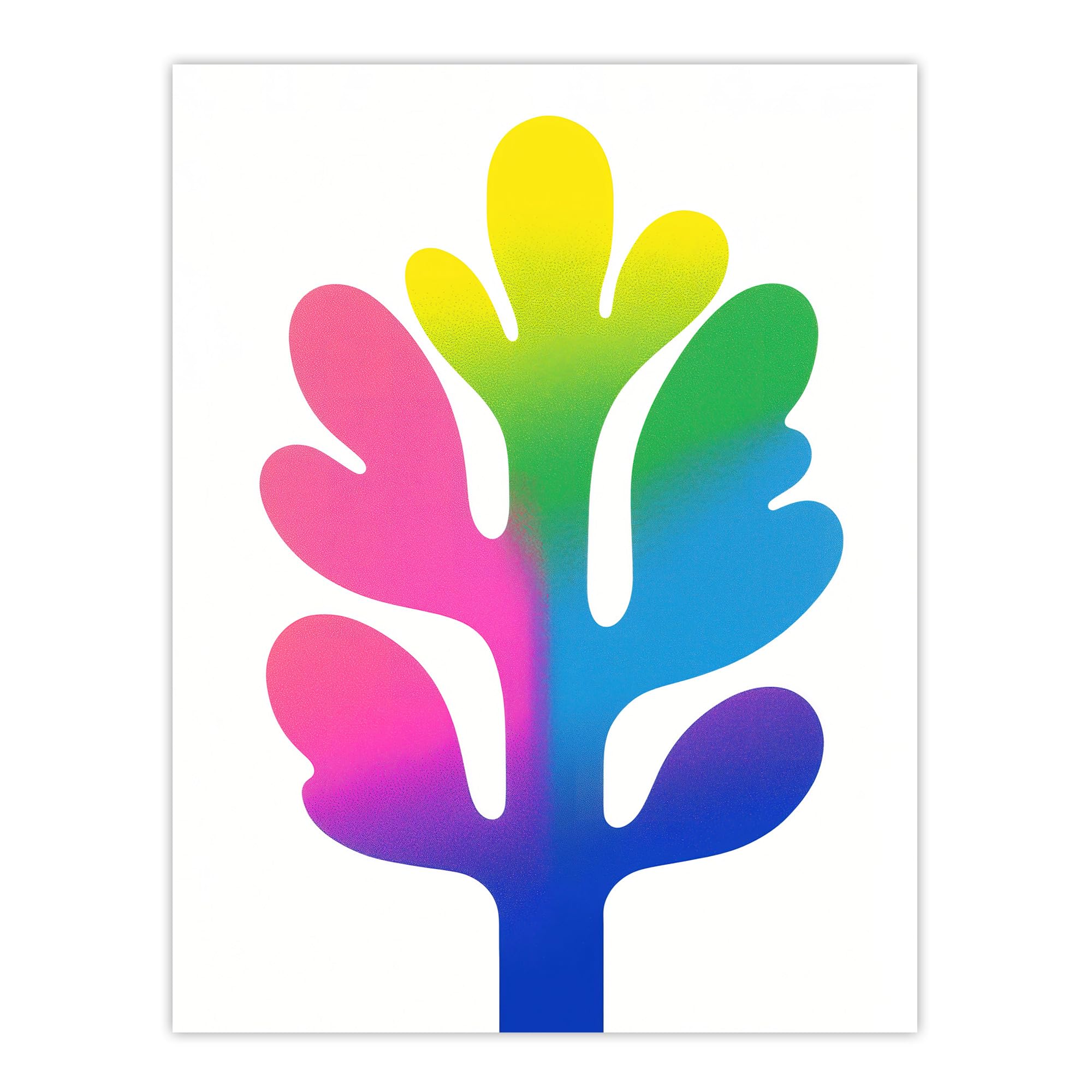 Artery8 Matisse Style Colourful Tree Modern Plant Lover Living Room Extra Large XL Wall Art Poster Print