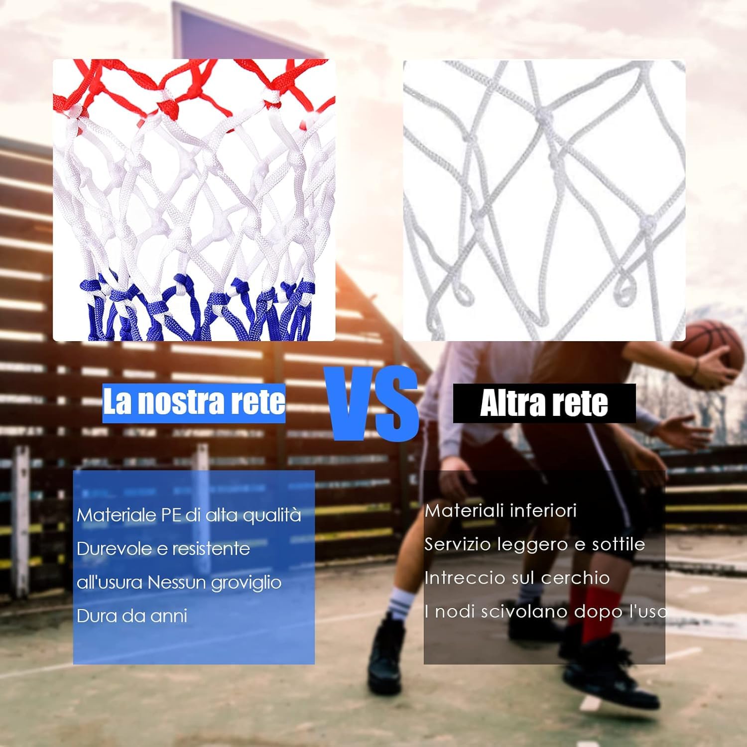 GYMAX Anello Canestro da Basket, in Ferro e PE, Rete di Pallacanestro a Muro, per Bambini e Adulti, Facile da Montare, Diametro di 46cm