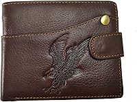 Vista 76 de Hombres Cool Eagle Wolf Caballo Totem Cuero Vaca Vertical Cartera Cremallera Multi-tarjeta Titular, Tótem de caballo, Minimalista