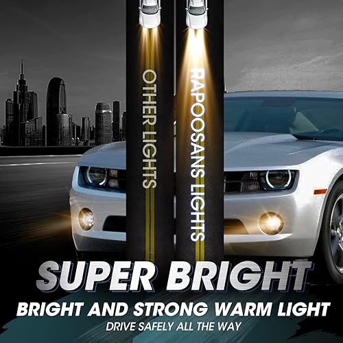 Miniatura 8 de Conjunto de lámparas antiniebla de conducción para Chevy Camaro 2010-2013 reemplazo de luz antiniebla con bombillas H16 12V 19W e interruptor y kit