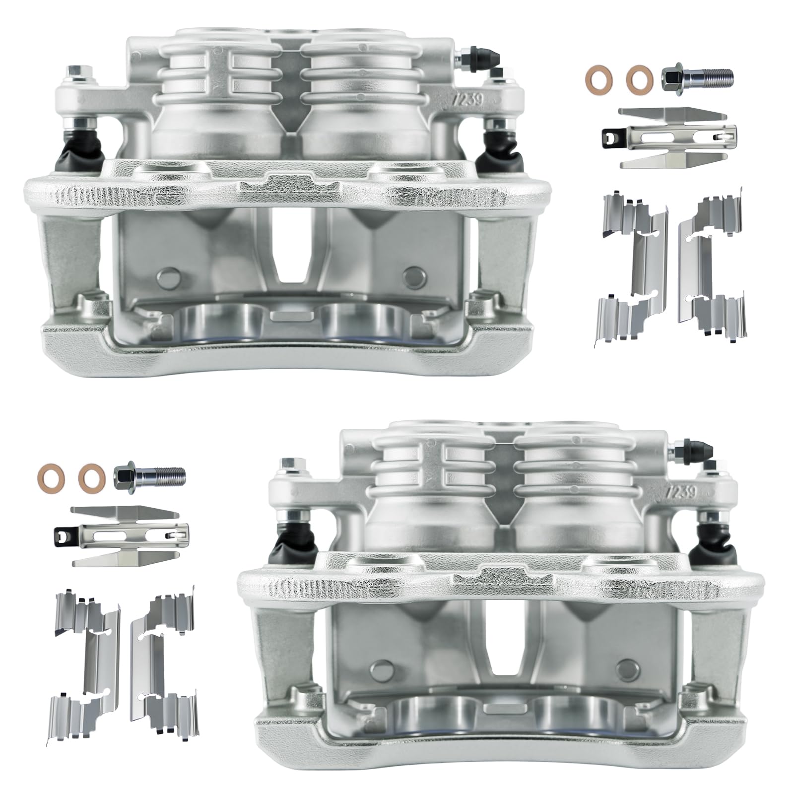 Betthand Rear Disc Brake Calipers 18B4764+18B4765 Replace for 2003-2006 Chevy Silverado 1500, 2000-2006 Tahoe, 2000-2006 Suburban 1500, 2002-2006 GMC Sierra 1500, 2000-2006 Yukon, 19141724+19141725