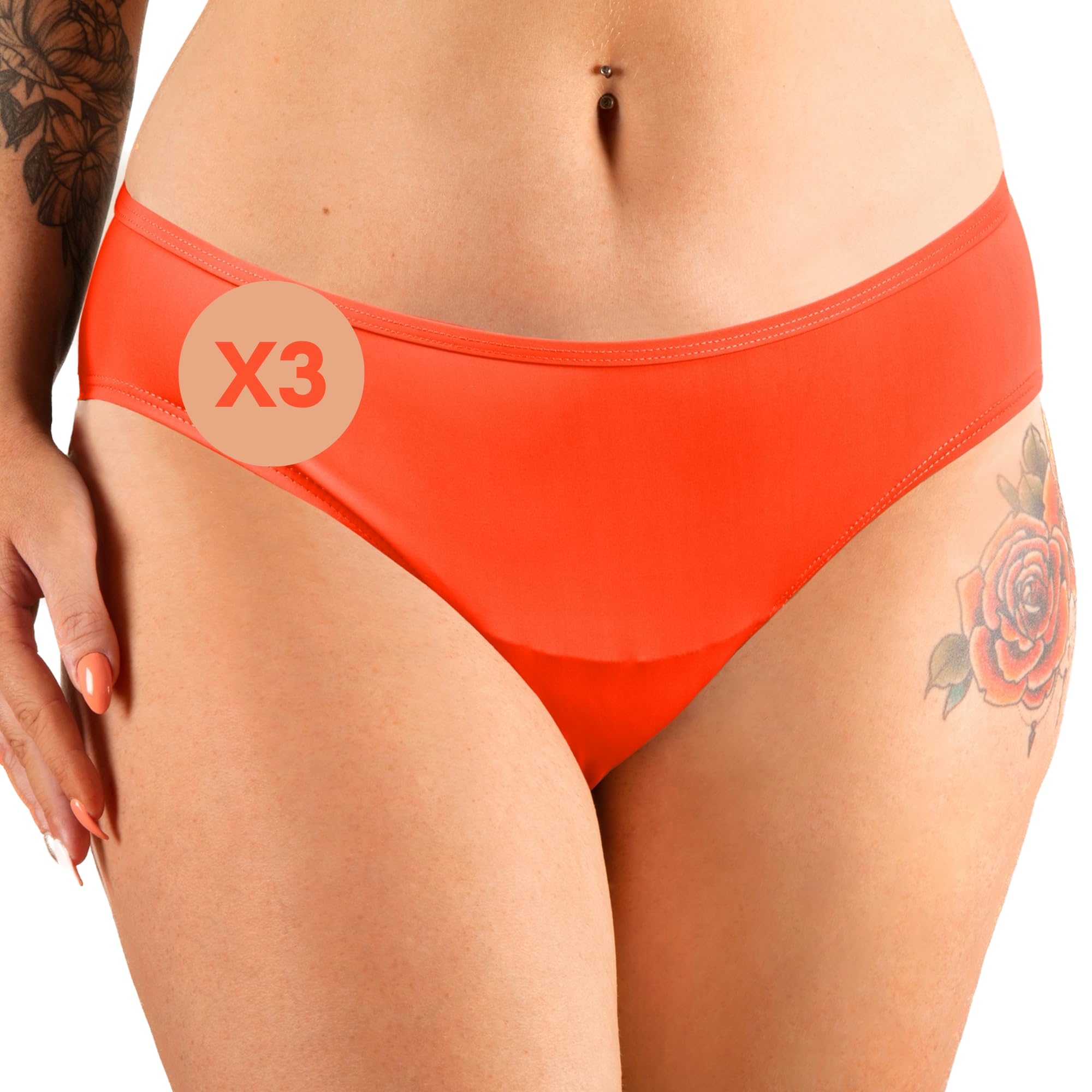 Maillot de Bain Menstruel - 4 Couches Absorbantes Flux Léger à Modéré - Protection Hygiénique Réutilisable sans Fuite - Résistant Chlore et UV - Marque Française - Nora