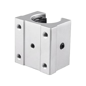4Pcs SBR16UU Linear Rail Bearing Slide Block 16mm Aluminum Open Block, CNC Parts for SBR16 16mm Linear Guide Rail