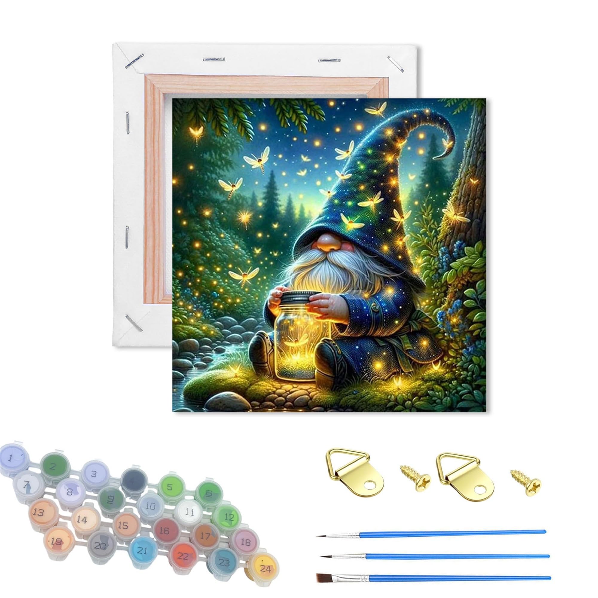 Dsfefv Elder Wooden Framed Paint By Numbers Kits For Adults,Diy Painting Kit On Canvas, Color By Numbers Acrylic,Adult Paint By Number For Wall Decor And Gifts (Elder)