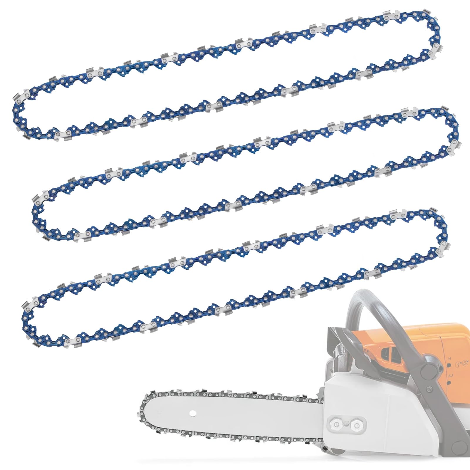 61PMM355 - Cadena de motosierra de 16 pulgadas para Stihl MS170 MS171 MS180c - 36100050055, motosierra R55, paso LP de 3/8 pulgadas, calibre de 0.04 pulgadas, 55 eslabones de transmisión (paquete de 3