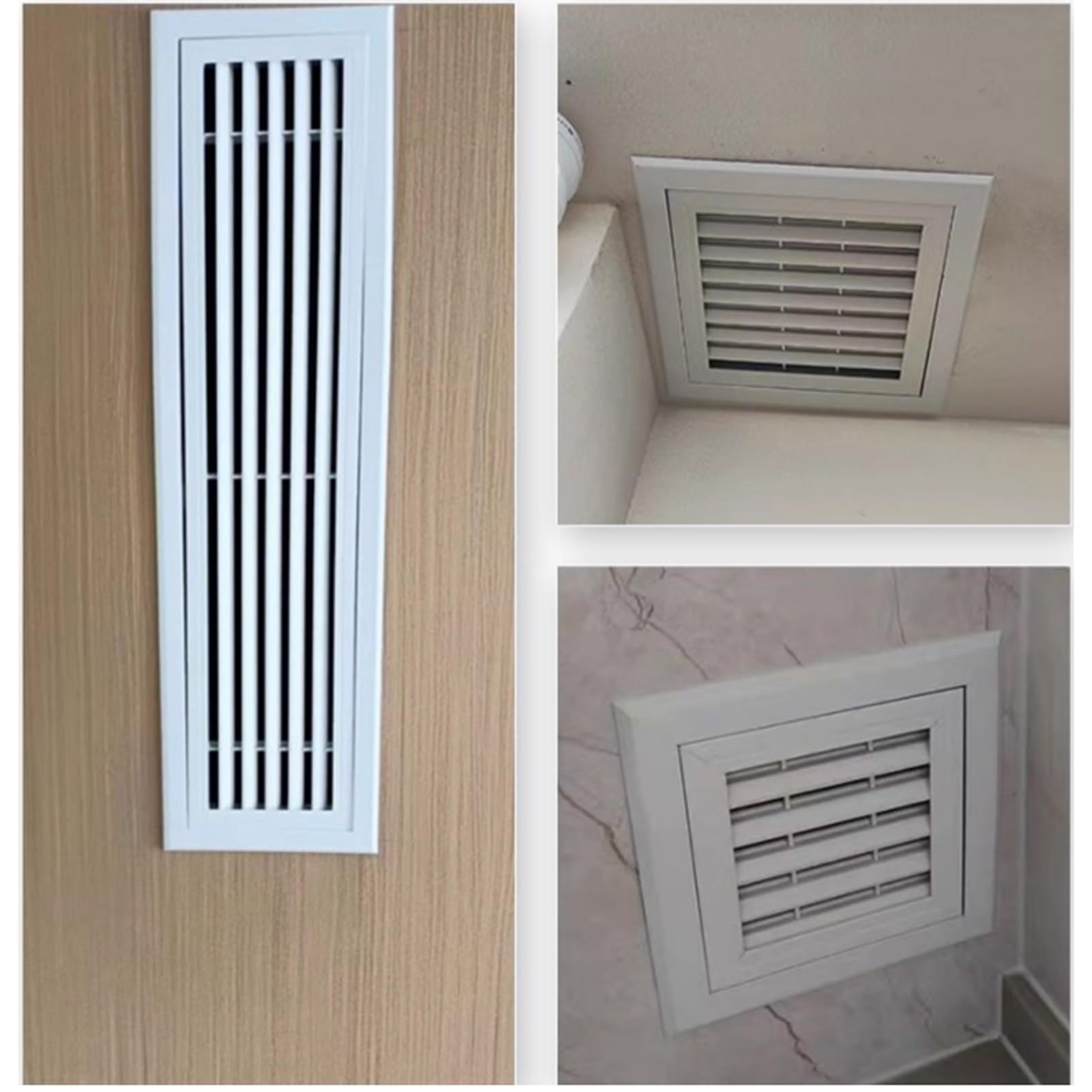 Custom Louvered Access Panel with Fine Mesh - F-Mounted Service Access Hole Cover for Attics Hotels Residential - Perfect Inspection Luke Custom