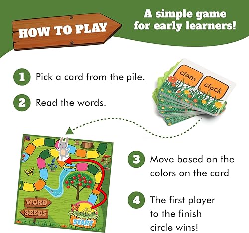 Miniatura 4 de Word Seeds - Juegos de fonética para niños de 4 a 8 años, actividades de aprendizaje de jardín de infantes, juego de aprender a leer, juegos de