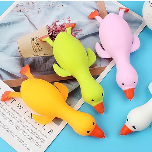 Miniatura 6 de Juguete para liberar el estrés, helado falso de fresa, plátano, melocotones, naranjas, ideal para liberar el estrés para adultos y niños (pato)