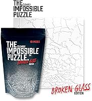 Vista 7 de Broken Glass Puzzle - Clear - Unique The Clearly Impossible Puzzle - Difficult and Fun! - 161 Pieces 10 x 10