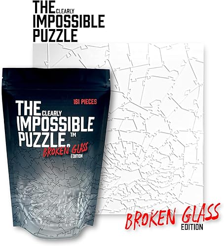 Miniatura 7 de Broken Glass Puzzle - Clear - Unique The Clearly Impossible Puzzle - Difficult and Fun! - 161 Pieces 10 x 10''