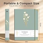 OVESMUSL Aesthetic 3 Ring Binder 1 Inch Set of 2, Decorative Hardcover Paper Binders for School, Office and Recipe Organizing, Fits 8.5 x 11 Letter Size, Sage Green and Pale Pink