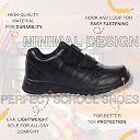TRASE School Shoes Black for Boys and Girl | Premium Light Weight EVA Sole | White and Black Colors Available| Without Laces 5 Years to 16 Years (Black, 8 UK) gallery image