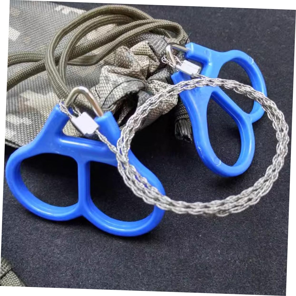 Toyvian 4pcs Portable Rope Saw Lightweight Outdoor for Camping Hiking and Emergency Use Compact Design for Easy Carrying Fast Cutting
