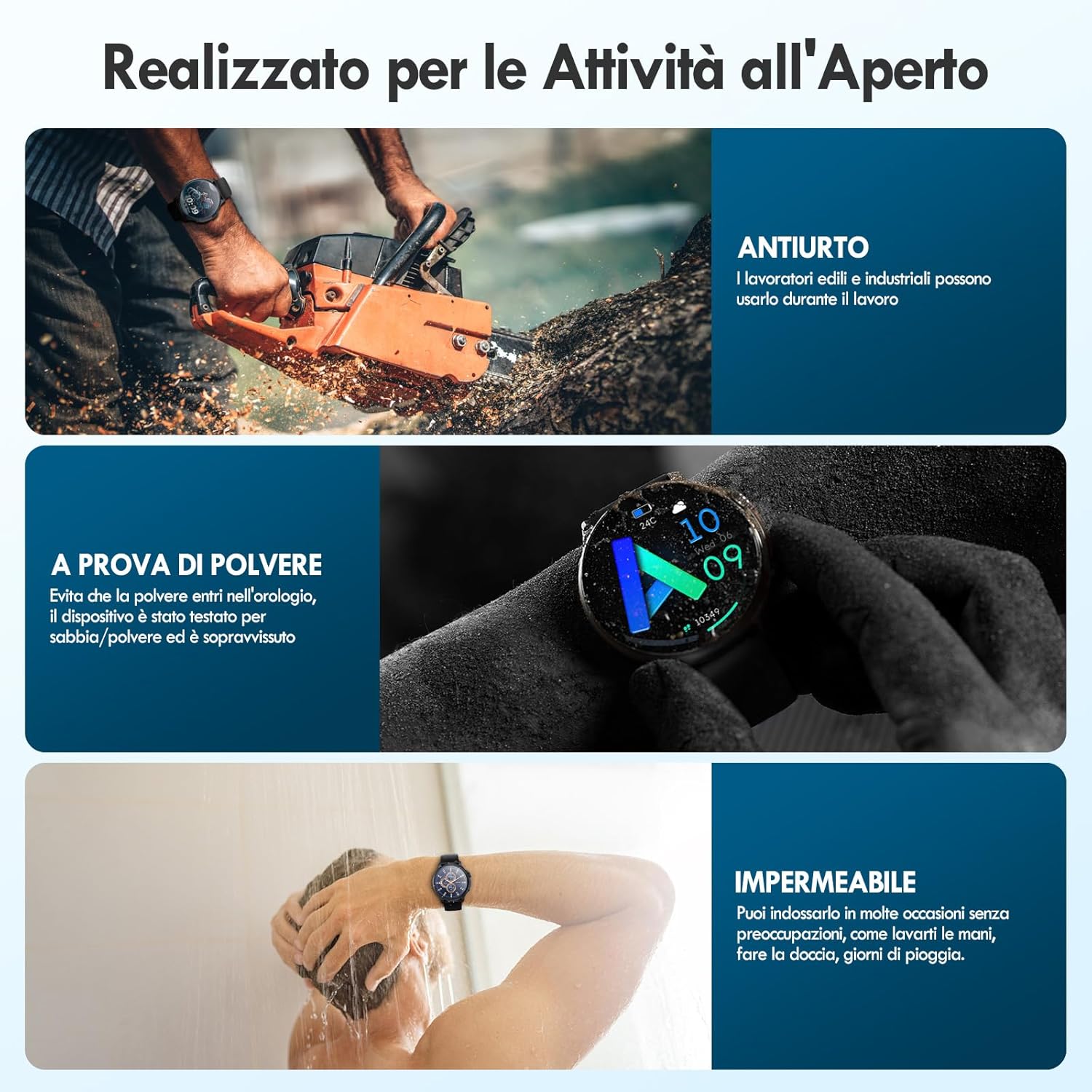 AVUMDA Smartwatch Orologio Uomo Donna Chiamata, 1.43 AMOLED Smart Watch Sportive Impermeabile con Contapassi Cardiofrequenzimetro SpO2 Sonno Notifiche Messaggi per iOS Android AVUMDA Smartwatch Orologio Uomo Donna Chiamata, 1.43 AMOLED Smart Watch Sportive Impermeabile con Contapassi Cardiofrequenzimetro SpO2 Sonno Notifiche Messaggi per iOS Android