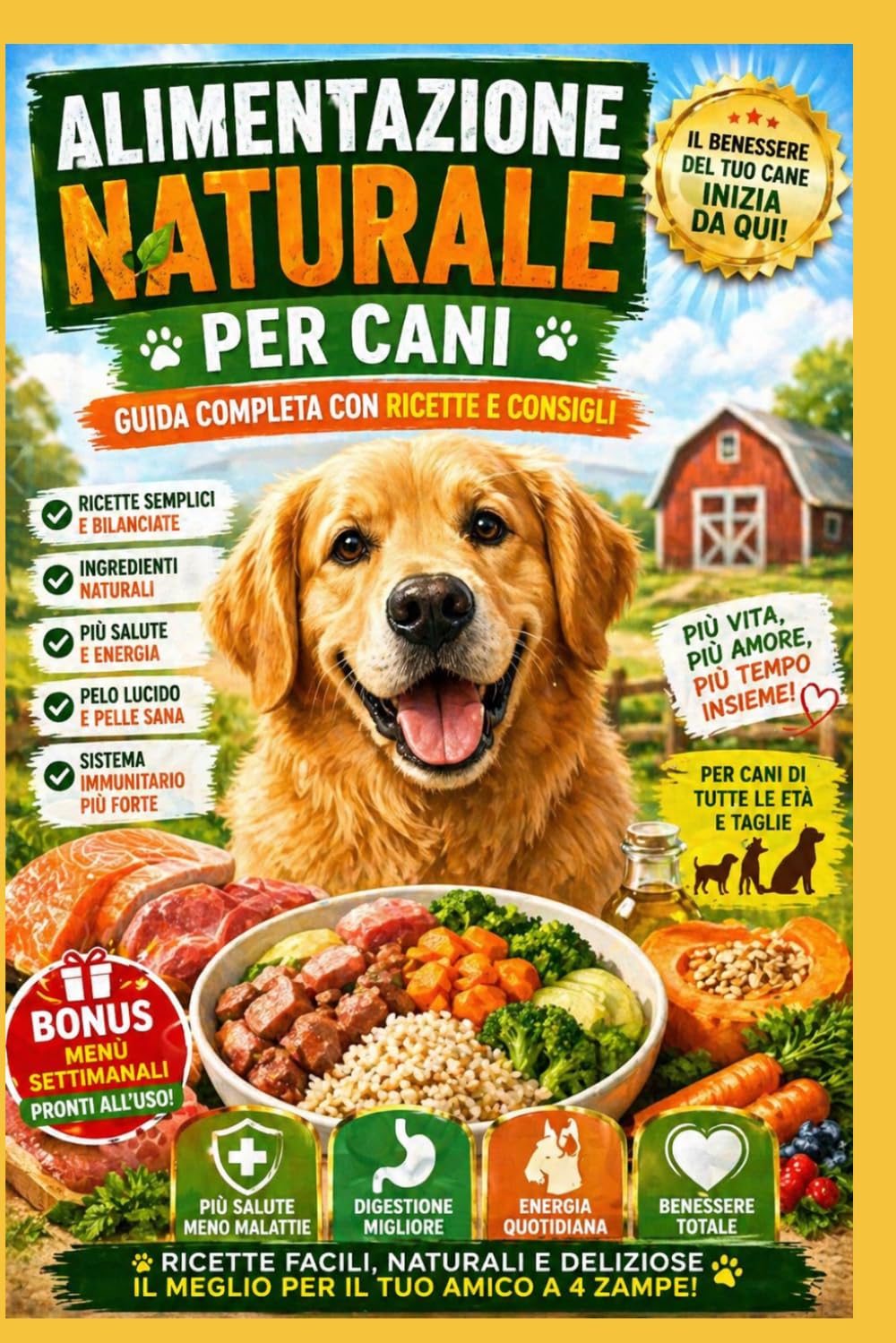 alimentazione naturale per cani: “Perché il suo benessere inizia da ciò che mangia ogni giorno”