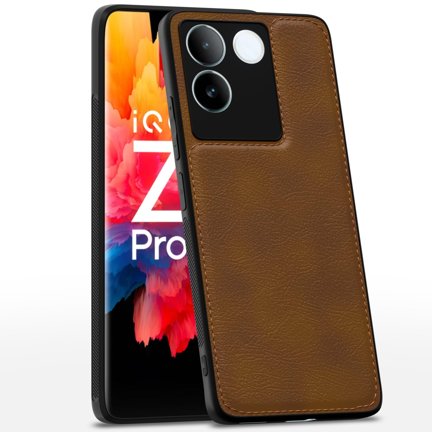 Pikkme iQOO Z7 Pro 5G / Vivo T2 Pro 5G Back Cover Brown - Image 1