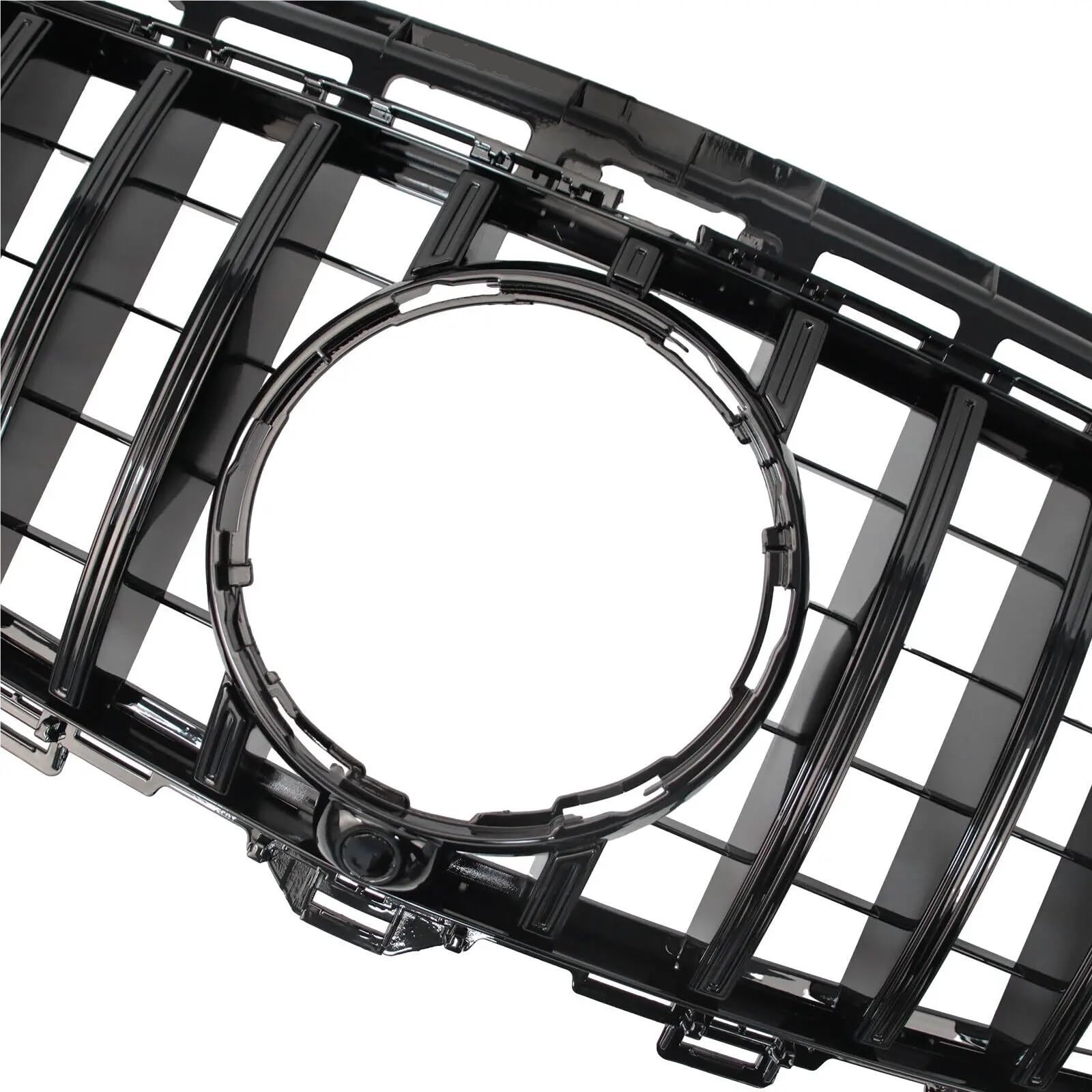 Czarny błyszczący przedni grill chłodnicy pasuje do Panamericana GT pasuje do Mercedesa klasy E W213 16-20