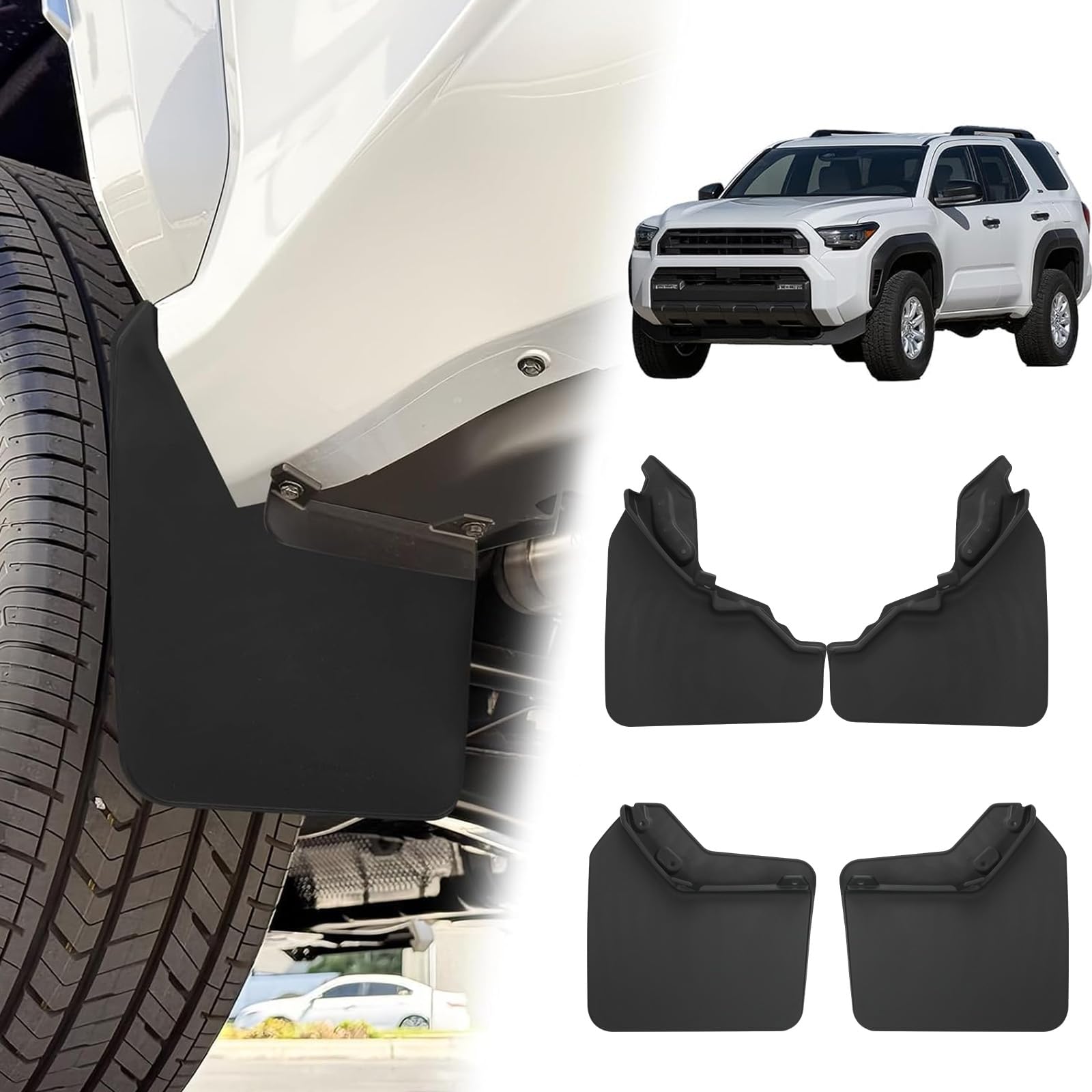 YLSCOO Mud Flaps For 2024-2025 Toyota Tacoma - No Drill Splash Guards, All Weather Protection - View #10
