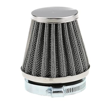 SAZ DEKOR Cone Cold Air Filter Intake Cleaner Inlet for Motorcycles 52mm