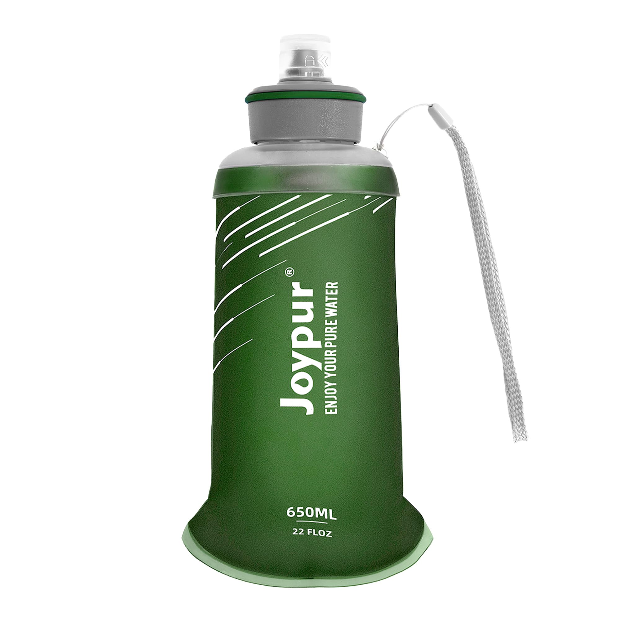 Bouteille Eau Pliable avec Filtre 650ml/1L, Filtre à Eau Portable 3 Couches, Élimine 99.9999% des Impuretés, Ultra-léger 100g, TPU Qualité Alimentaire