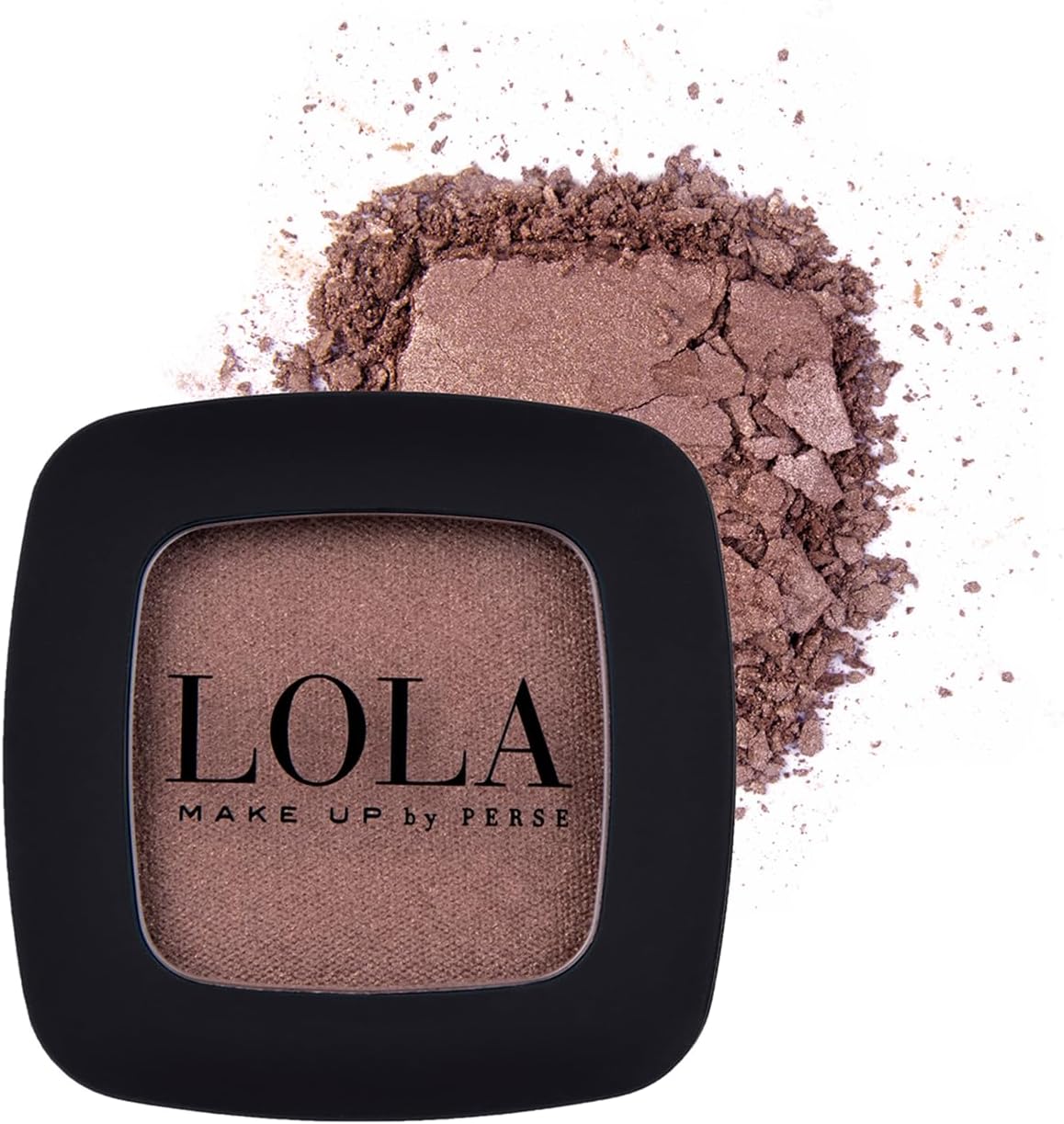 Lola Make Up by Perse Mono Eyeshadow with Natural Ingredients and High Coverage, Satin Eye Shadow Palette for All Skin Types Vegan and Cruelty-Free Eye Makeup, Burnished Copper (025)