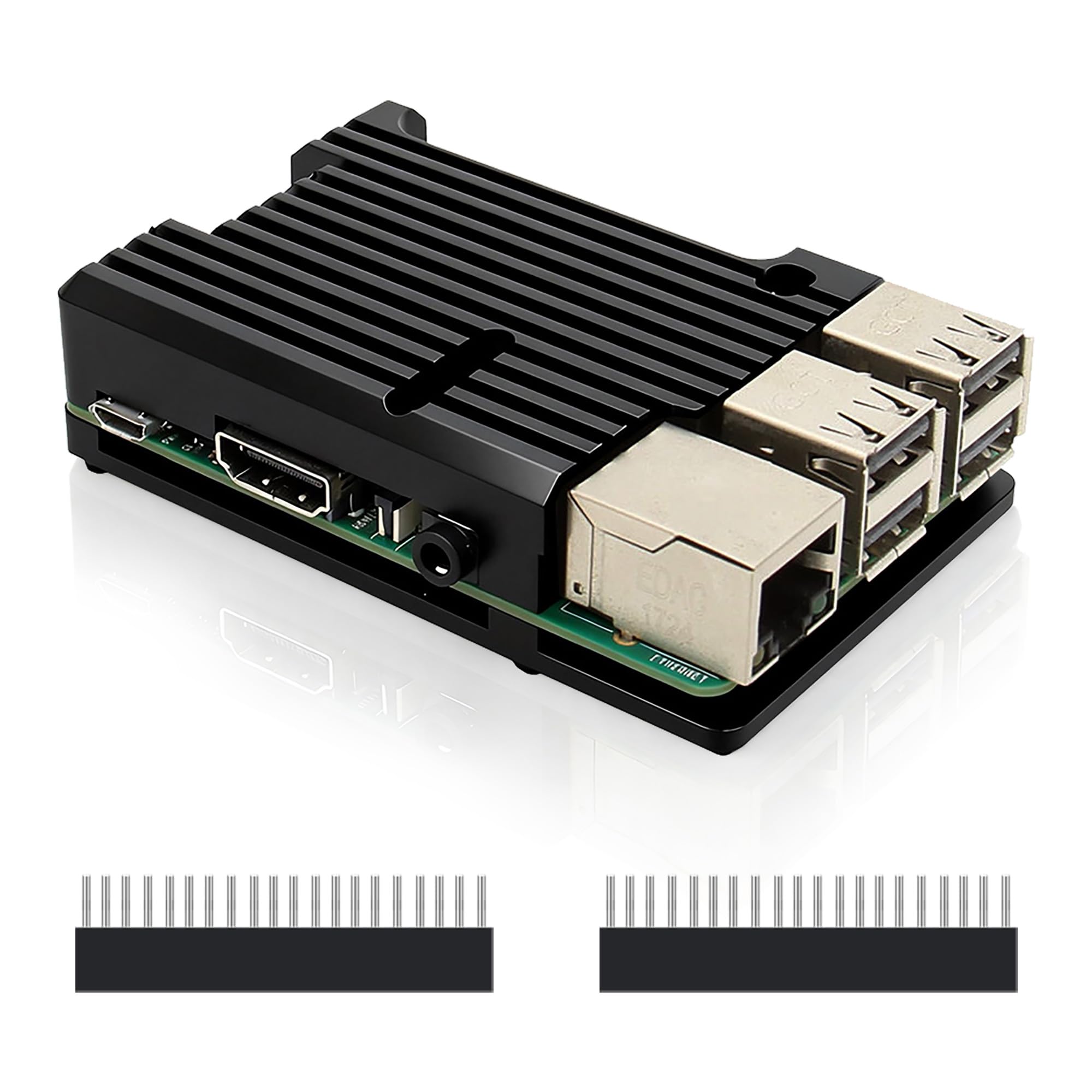 Geekworm Raspberry Pi 3B+ Boîtier en Alliage d'aluminium
