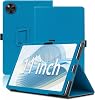 Case Compatible with DOOGEE U11 11inch Tablet,Premium PU Leather Folding Stand Tablet Protection Bundle,Portable Cover,Folding Stand Protective Cover with Pencil Holde and Wrist Strap(Light Blue)