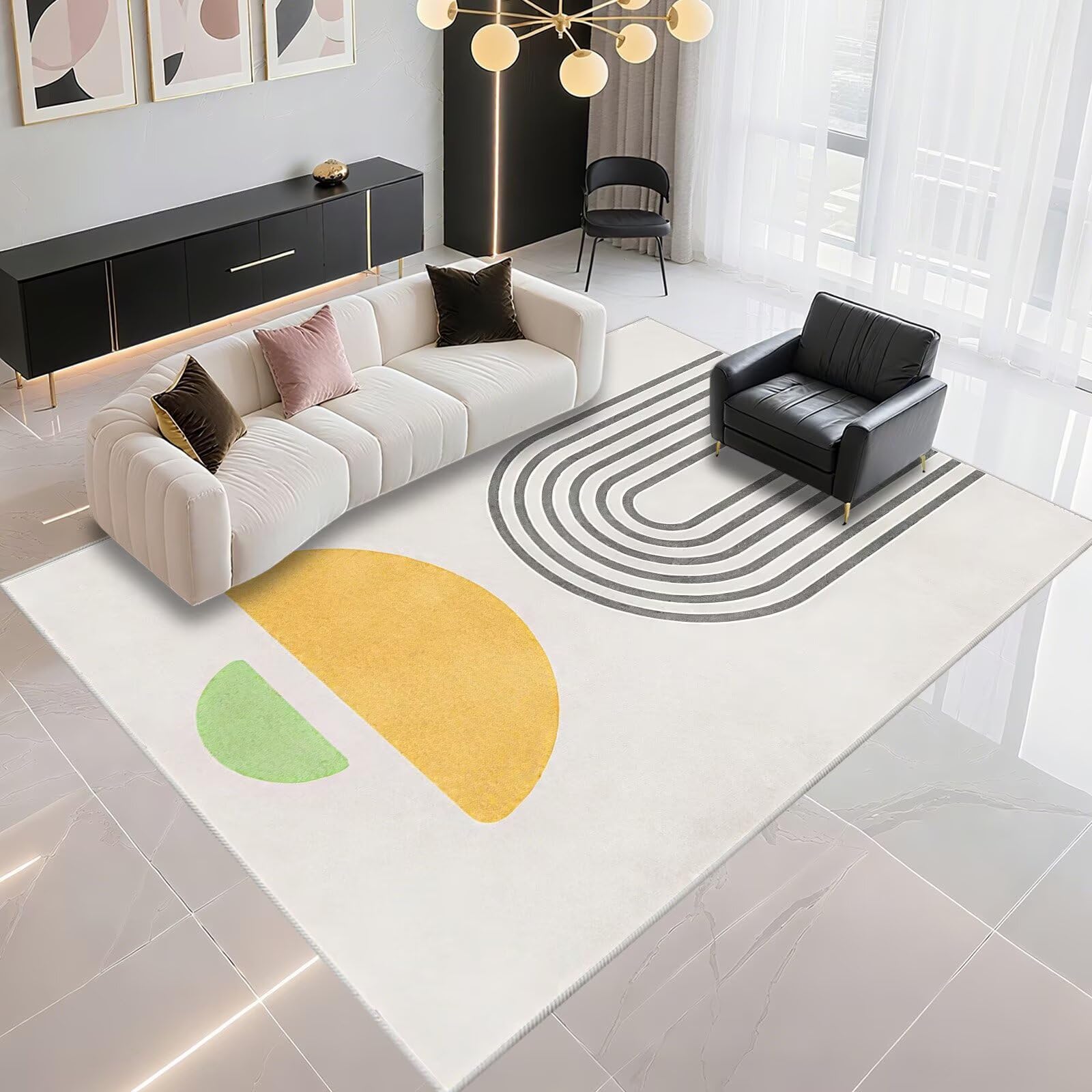 Tapis d'entrée résistant aux taches grand format 160x200cm anti-poussière