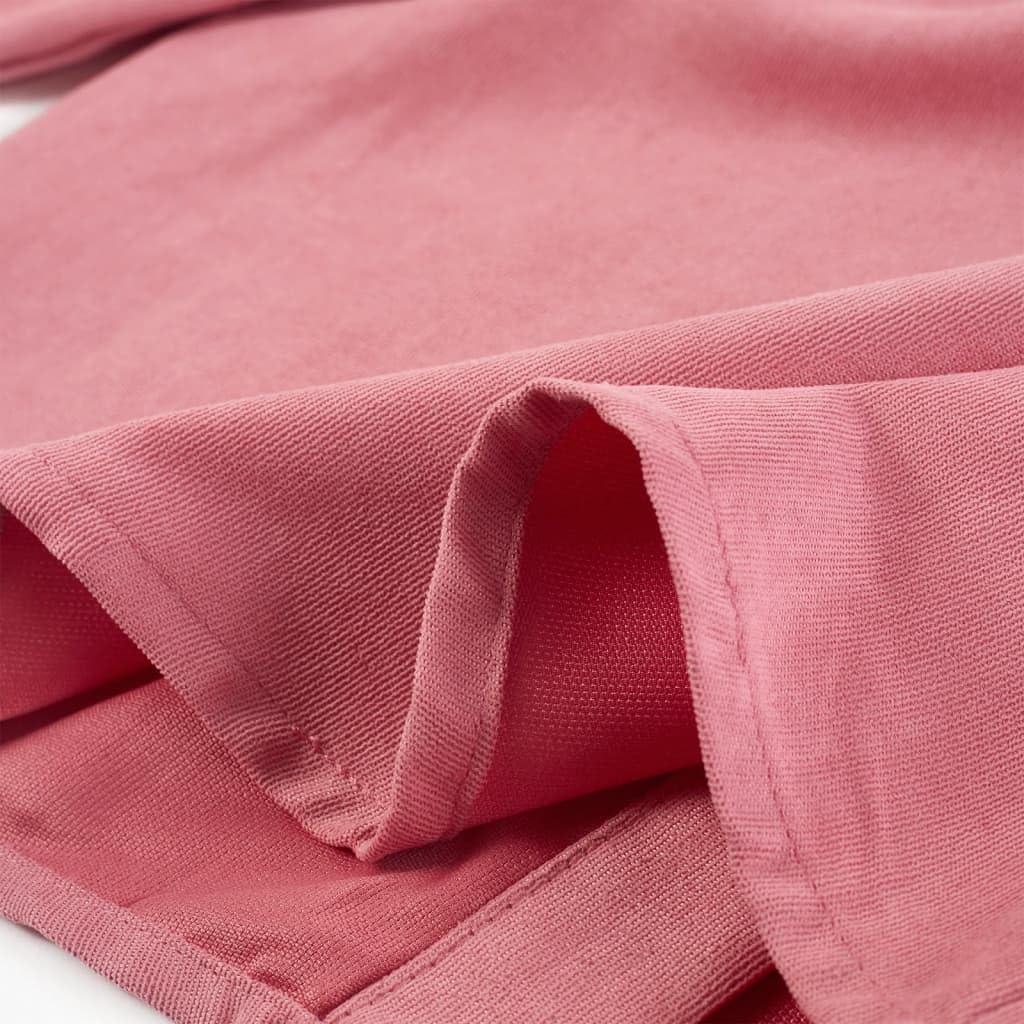 Blusa infantil con mangas de farolillo rosa viejo de poliéster y elastano. Talla para niña, parte superior cómoda para el día a día, escuela, ocio y ocasiones festivas