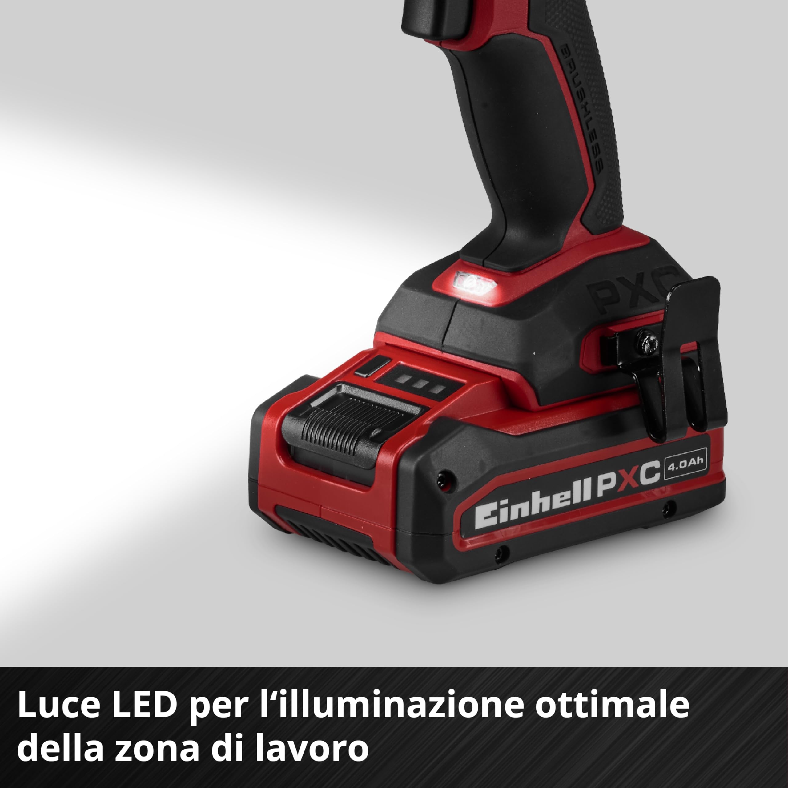 Einhell Professional trapano a percussione a batteria TP-CD 18/50-C Li-i BL - Solo Power X-Change (18 V, Brushless, 50 Nm, anti-kickback, mandrino 13 mm, senza batteria)