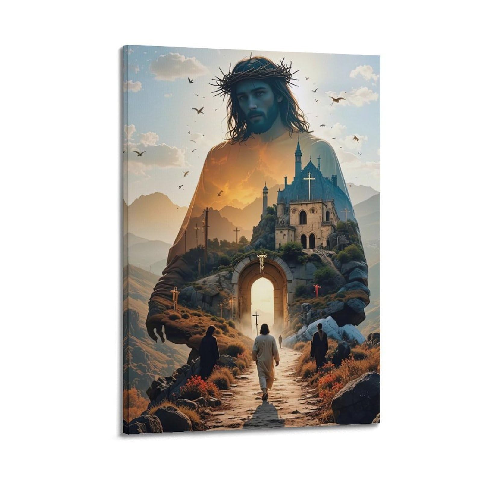 ESTE Religion Christianity Jesus Eternal Path Poster Decorative Painting Canvas Modern Art Picture 20x30inch(50x75cm)