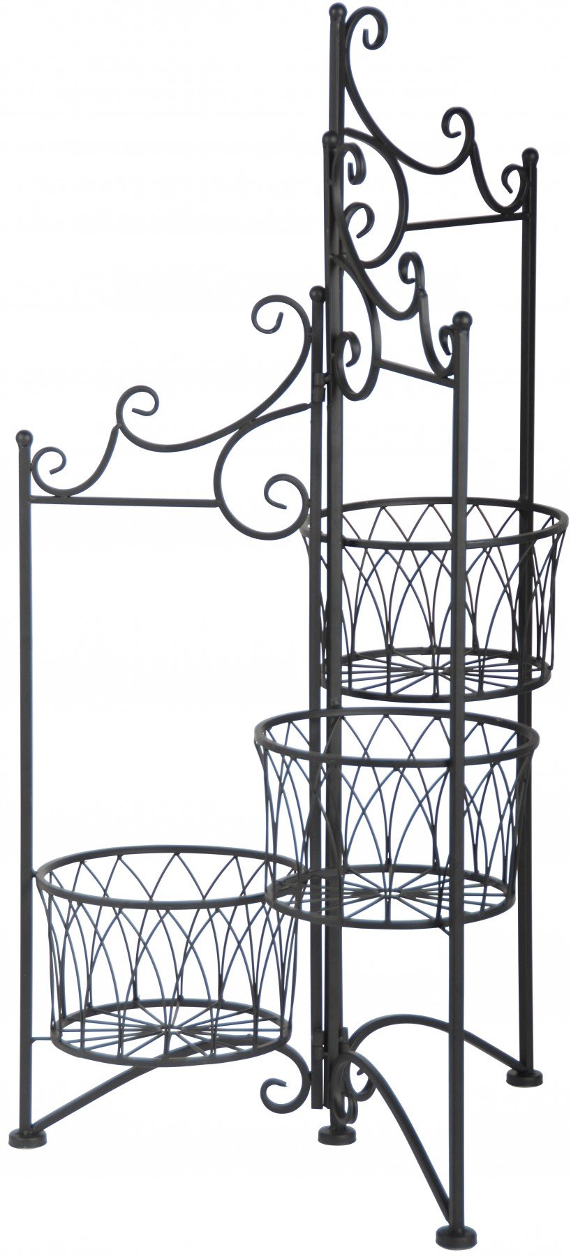 esschert Porte Pots Pliant en Fer forgé 98 cm
