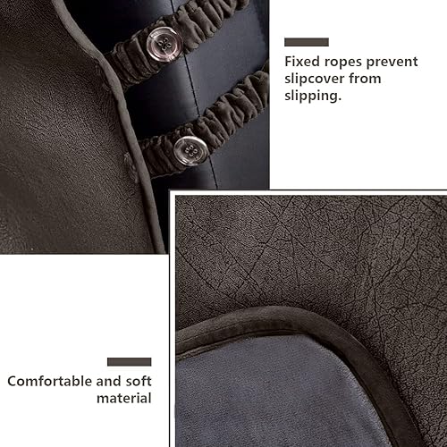 Miniatura 3 de STONECREST - Protector de sofá para mascotas, resistente al agua funda de piel sintética lavable para sillones, con correas