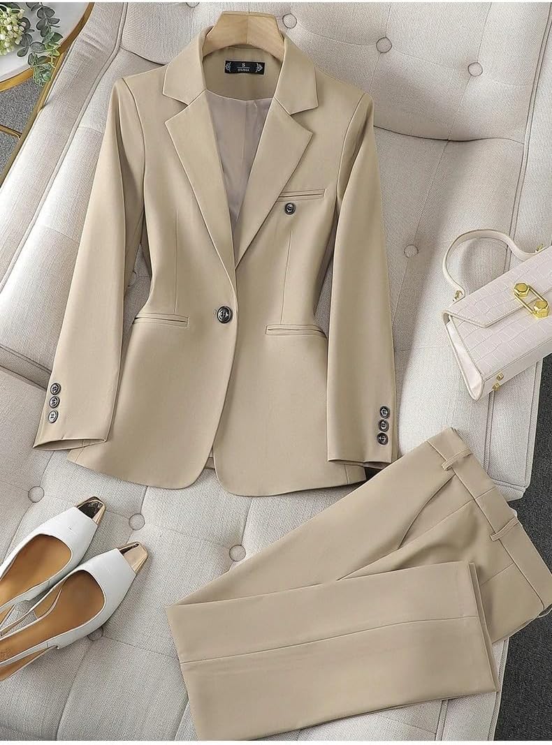 Blazer Suits Women Office Wear Long Sleeve