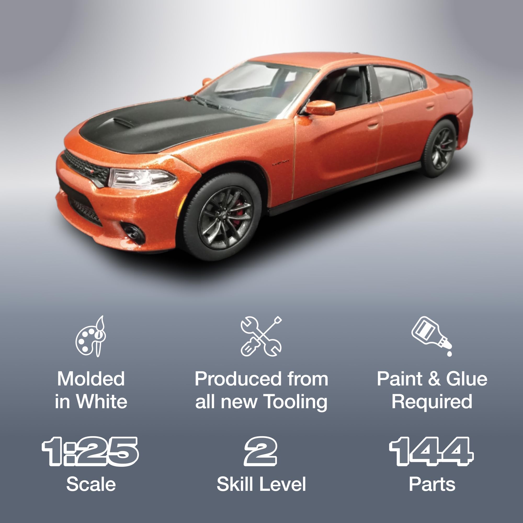 Dodge Charger R/T 1/8 スケール FANHOME BUILD THE 1/8 DODGE CHARGER R/T FAST AND FURIOUS CAR