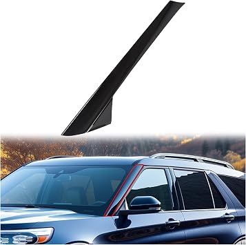 Left A-Pillar Molding Windshield Trim Compatible with 11-19 Explorer 4 Door