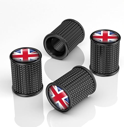 Miniatura 9 de 4 tapas de metal para válvula de neumático de automóvil, tapas de vástago de válvula de neumático con bandera de Alemania, tapas de válvula de aire,